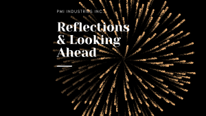 PMI Industries graphic for 2023 reflections and looking ahead to 2024