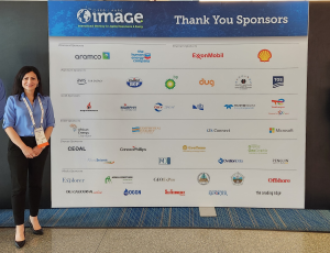 Tijana Milev representing PMI Industries at the IMAGE 2024 Conference, connecting with international clients & partners.
